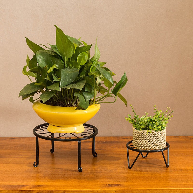 金属迷你托架花架子闪电客绿植盆花花铁艺托盘时尚简约盆景盆栽盘带