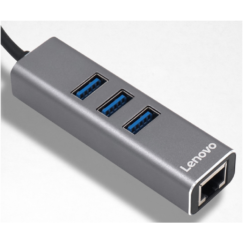 联想 C615Type-C扩展坞 USB-C转VGA转换器黑色/灰色/银色