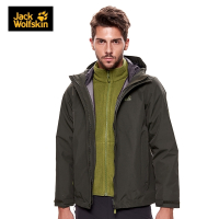 狼爪(Jack Wolfskin)经典款JackWolfskin户外防水男士抓绒三合一冲锋衣5012771