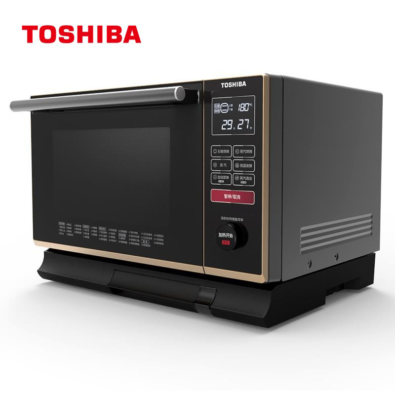 东芝(TOSHIBA)电烤箱 ER-SE6261 26L 家用多功能石窑料理炉 蒸箱 电烤箱 台式 变频蒸汽 蒸烤一体机