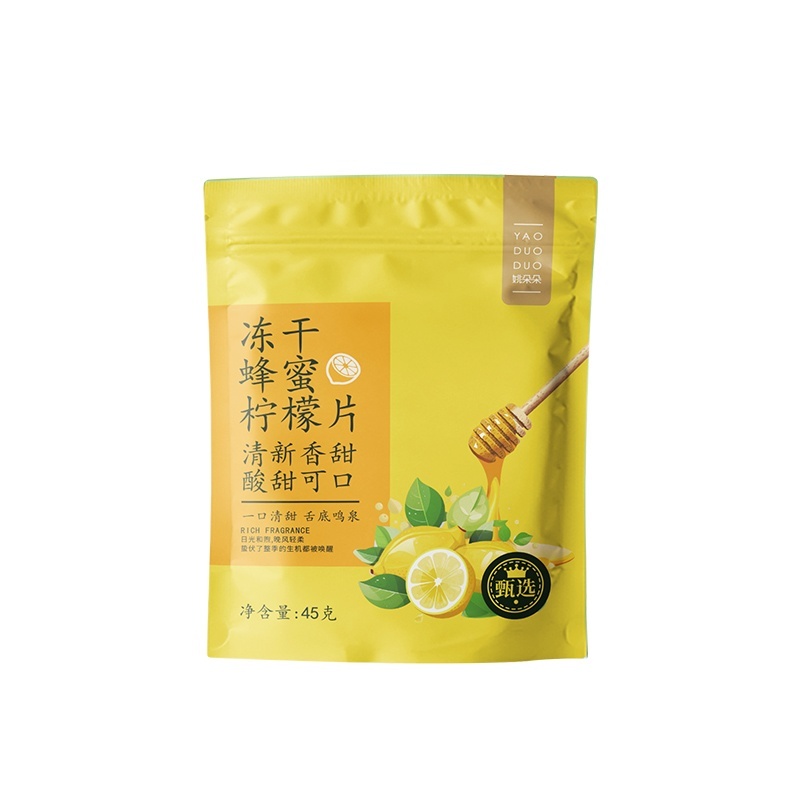 姚朵朵冻干蜂蜜柠檬片45克高清大图