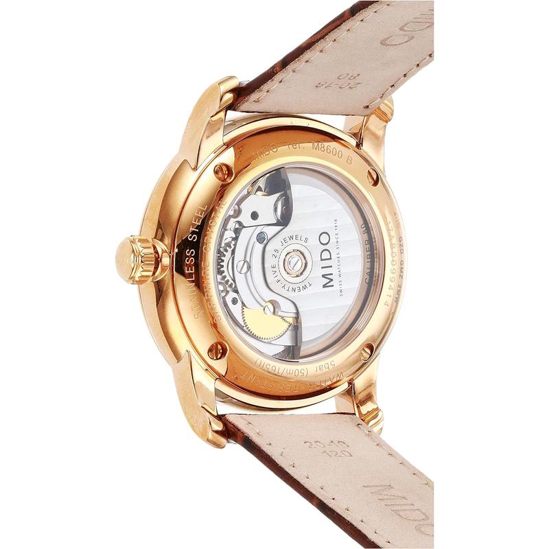 Mido男士腕表 Baroncelli 经典优雅百搭自动瑞士腕表 送男友礼物高清大图