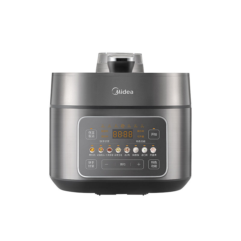 美的(Midea)IH电压力锅2200W风冷5L双胆家用智能预约无感降压 MY-S5175C