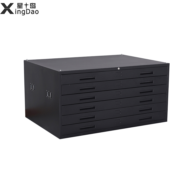 星岛钢制底图柜带锁工程设计图纸柜图纸抽屉文件柜收纳柜印刷菲林片柜子地图存画柜白色无轮底图柜