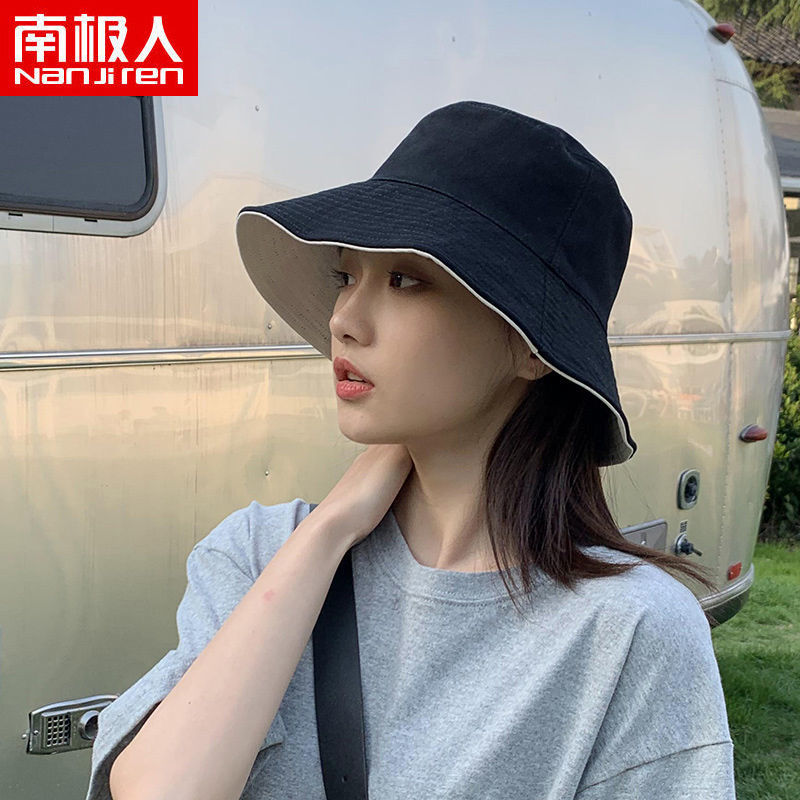 渔夫帽女防晒双面韩版潮遮阳夏季大檐太阳帽子高清大图