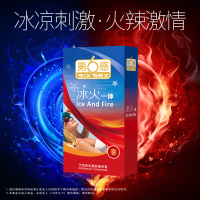 第六感旗舰店 12只六合一冰火颗粒避孕套 超薄平滑情趣安全套 成人男女用情趣用品夫妻套套