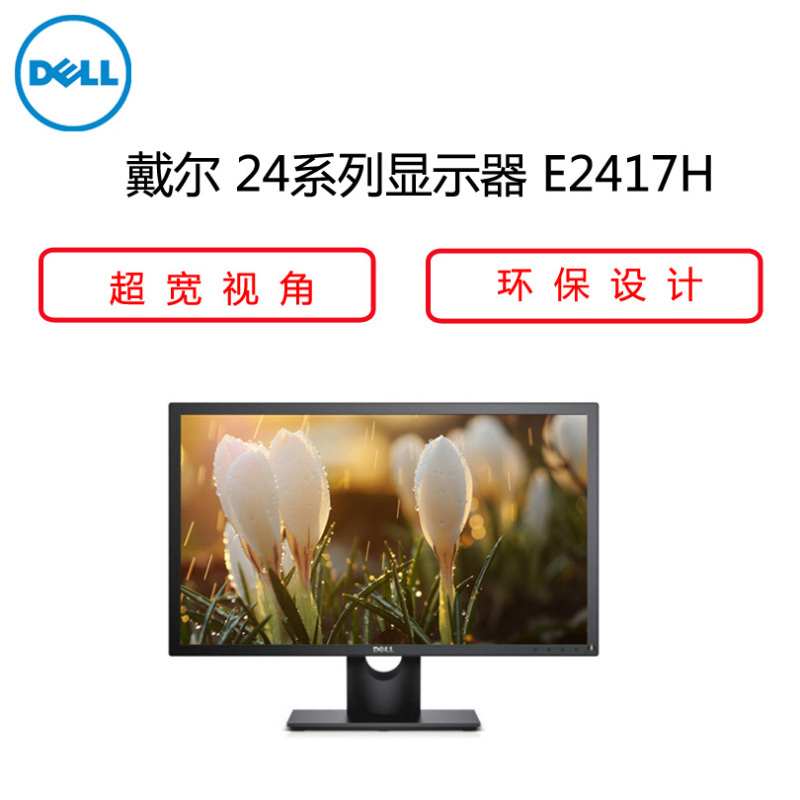 戴尔(DELL)24系列 E2417H 23.8英寸显示器 ( LED 宽屏 高清 IPS液晶显示器 大唐)