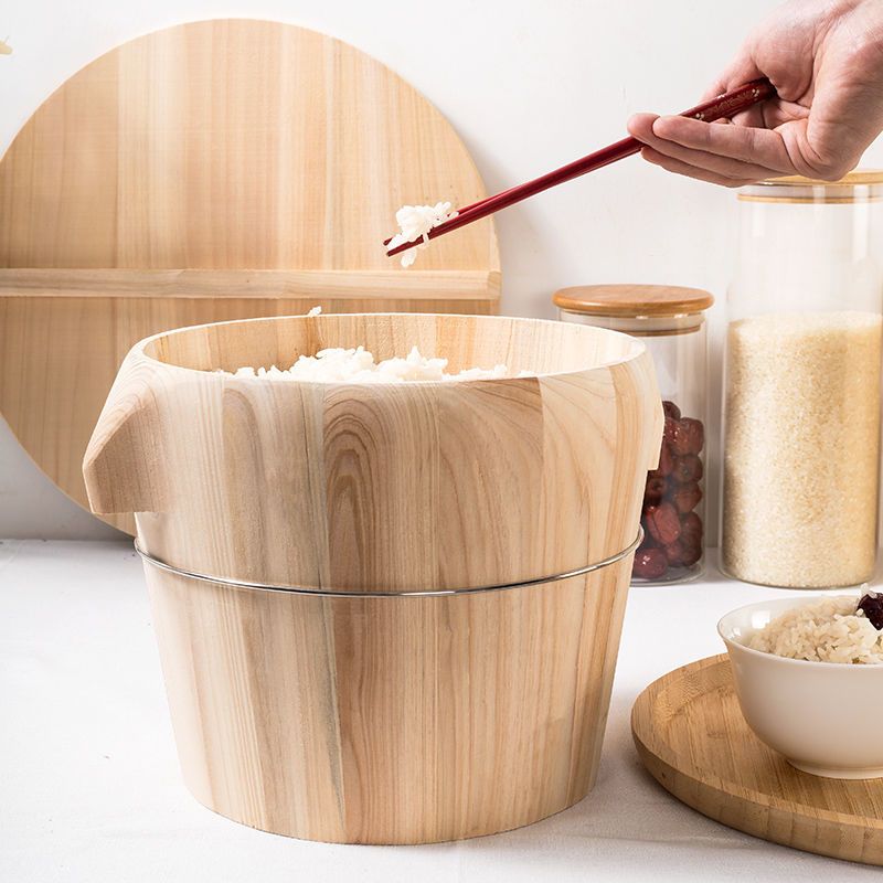 蒸饭木桶甑子香杉木蒸子米饭桶手工糯米木桶饭蒸笼饭团餐厅