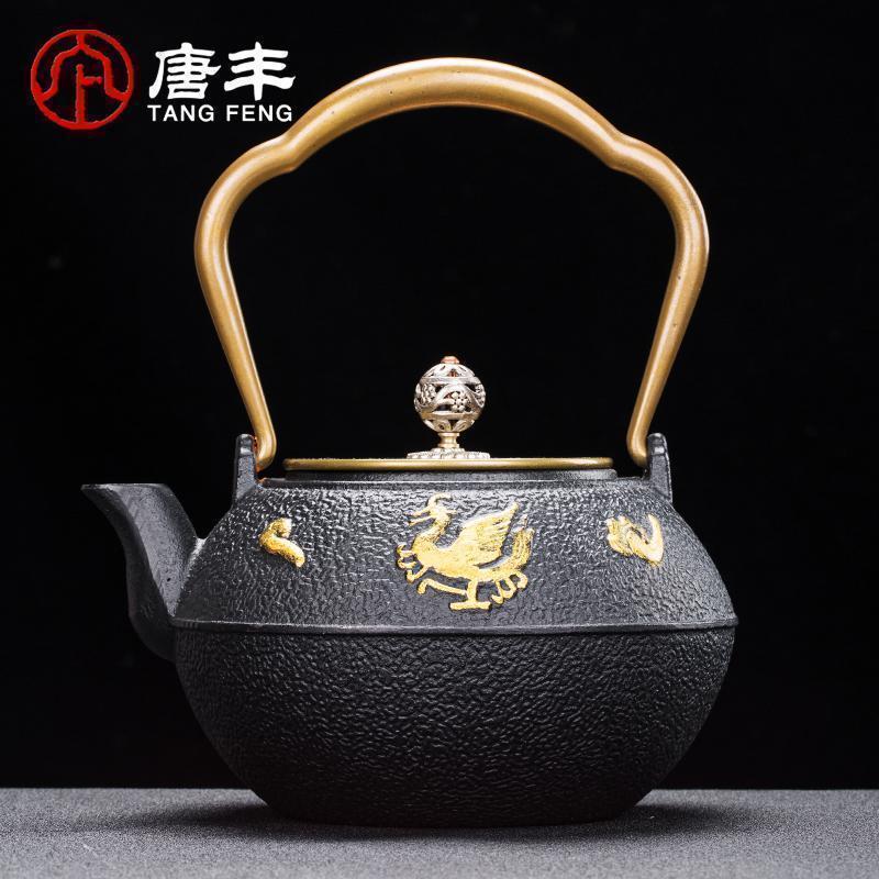 描金铁壶铸铁壶大号老铁壶功夫茶具茶壶煮水壶TF3137z_392
