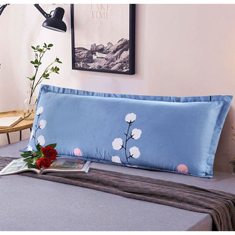 双人枕套长枕头套成人情侣长款大号1.2/1.5/1.8m米 床上用品枕芯枕套枕巾图片