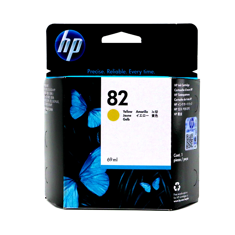 惠普(HP) C4913A 原装耗材 82号黄色墨盒