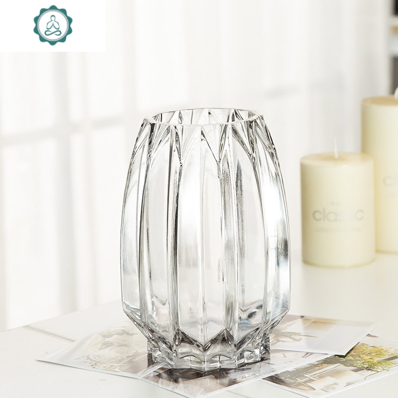 北欧简约几何玻璃花瓶透明花器鲜花插花瓶家居装饰客厅工艺摆设封后高款几何31cm 紫红 参数配置 规格 性能 功能 苏宁易购