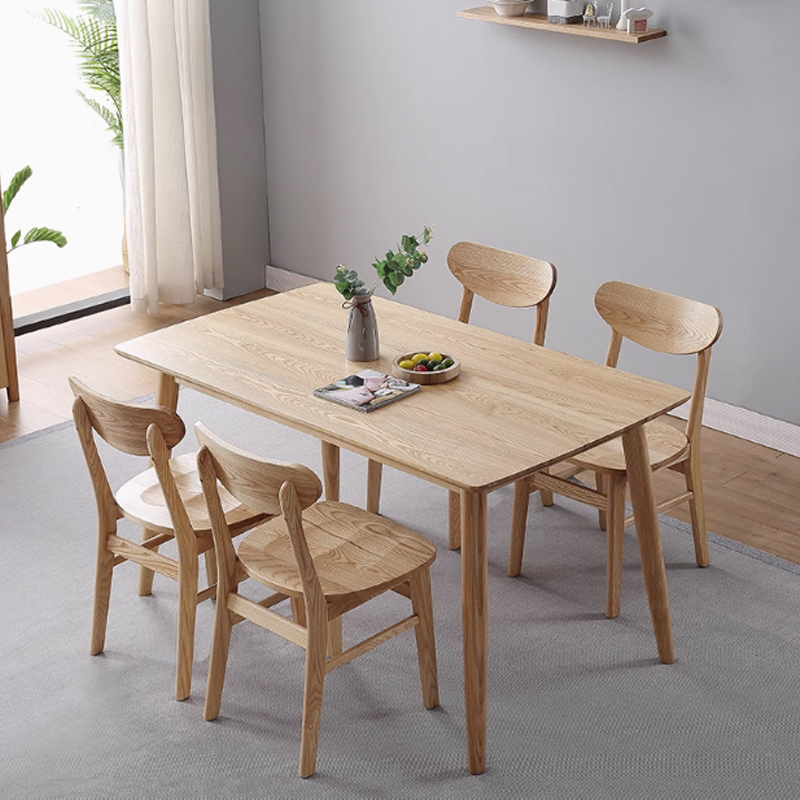 帝德龙实木餐桌一桌四椅CZ4 1400*800*750mm高清大图