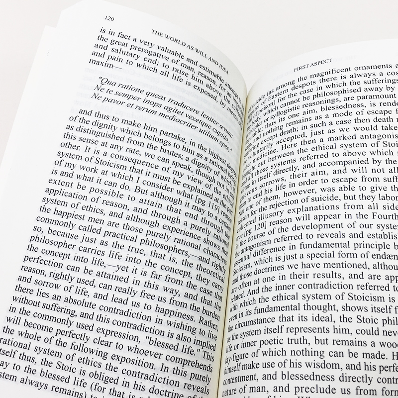 [正版图书]The World As Will And Idea 作为意志与表象的世界第一卷 阿叔本华 口袋书 无删减高清大图