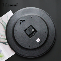 TELESONIC/天王星时钟大气居家挂钟餐厅创意挂表北欧现代简约石英钟表圆形客厅表