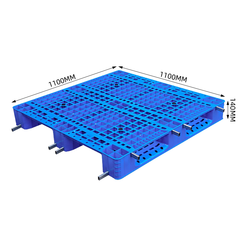 臻远ZY-TP-23塑料托盘网格川字叉车托盘仓库防潮垫卡板 1111川字托盘加8钢高清大图