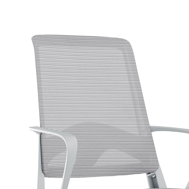 初嘉CJ-7148办公椅转椅电脑椅网布学习椅中背职员椅 灰框高清大图