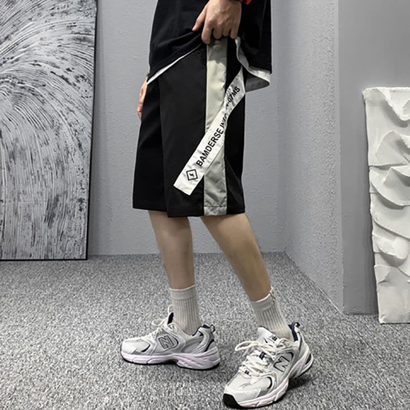 时尚短裤男士夏季宽松潮牌休闲运动五分中裤ins潮流短裤 莎丞图片