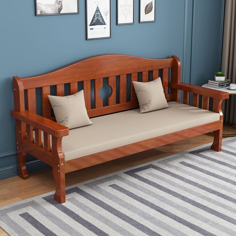 实木沙发组合全实木长椅阿斯卡利新中式小户型木质客厅现代简约三人木