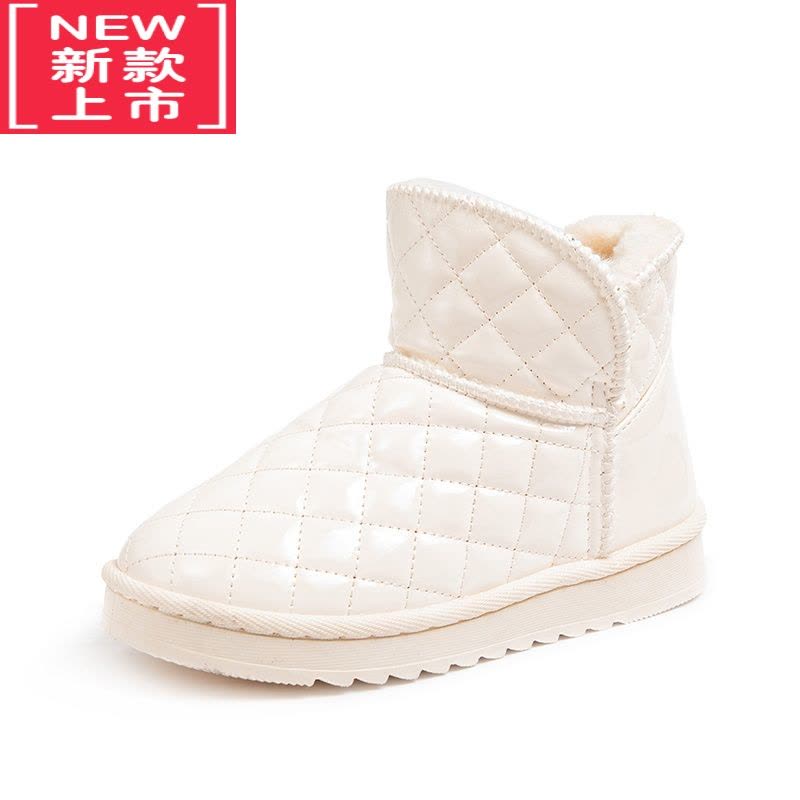 可莉允女童雪地靴冬季2022新款加绒加厚儿童靴子棉靴防水保暖中大童棉鞋图片