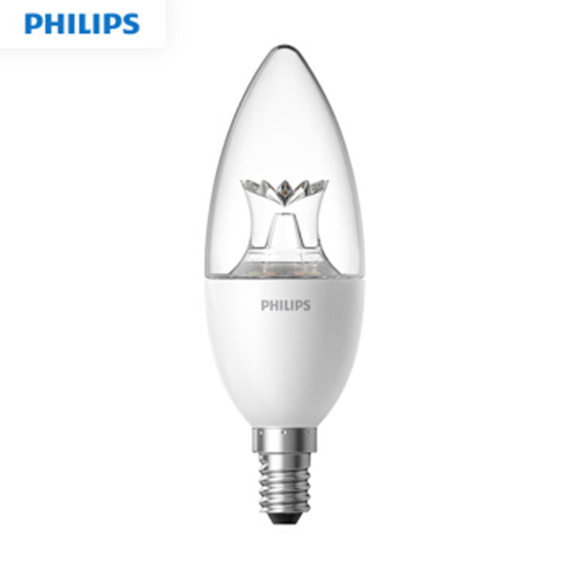 飞利浦(PHILIPS)小米米家智能LED蜡烛灯泡E14小螺口3.5W智睿水晶版 无级调光调色wifi无线控制飞利浦(PHILIPS)小米米家智能LED蜡烛灯泡E14小螺口3.5W