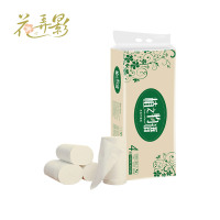 花弄影 卷纸 植之物语系列 本色纸 竹浆纸 原色卫生纸巾 卫生纸 家用 实惠装 手纸 厕纸