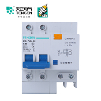 天正电气 DZ47LE-63 2P 30mA 热磁式 230VAC 01070020450 微型漏电保护断路器