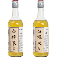 塔牌 绍兴黄酒 白糯米酒500ml*2瓶月子酒清爽型低度无焦糖色