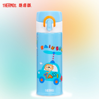 膳魔师THERMOS儿童保温杯不锈钢卡通桌面办公保温直饮杯JNI-303L-BL蓝色
