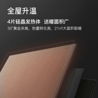 格力(GREE)取暖器NDYM-S6021 电热膜 家用电暖气 速热电暖炉 节能 速热式油汀 电暖炉 电暖器