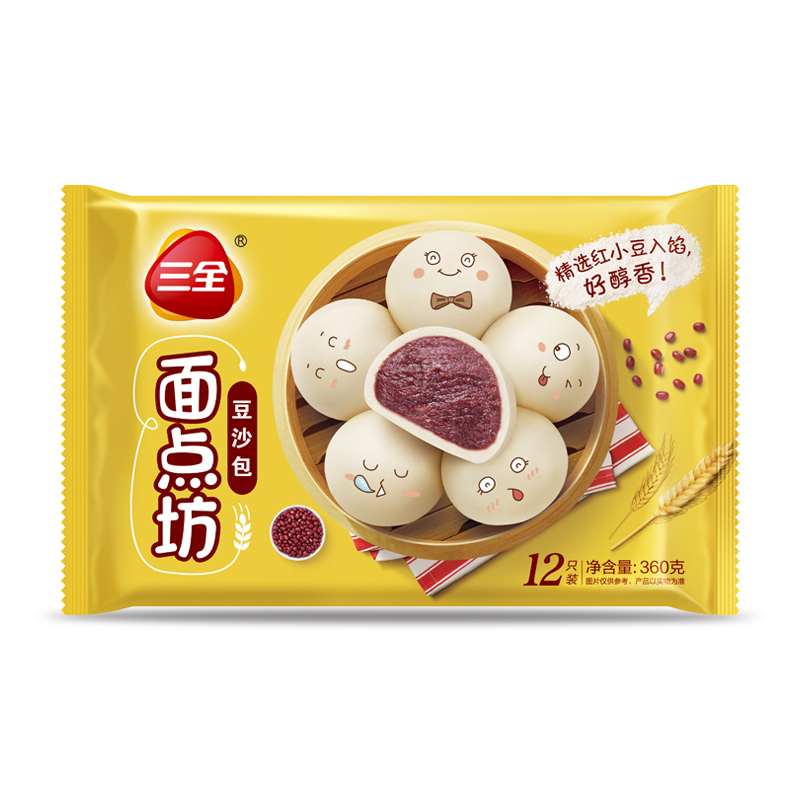 三全豆沙包360g