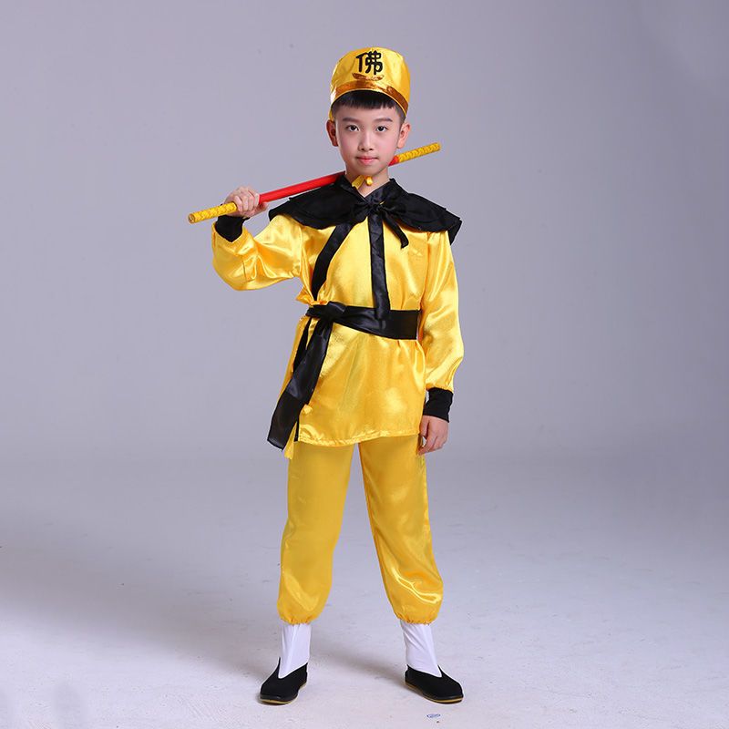 唐僧服装+帽子 110 西游记套装表演服儿童演出服孙悟空唐僧猪八戒沙僧沙悟净cos服装