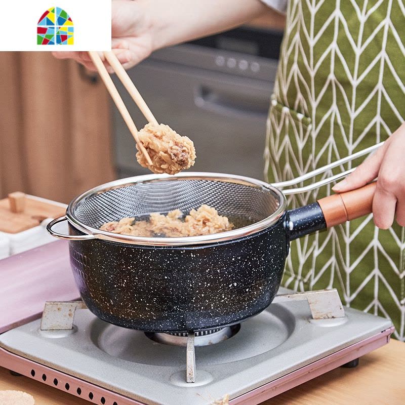 日式不粘雪平锅 泡面锅料理锅奶锅不粘锅小奶锅电磁炉 FENGHOU 24cm黑色雪平锅图片