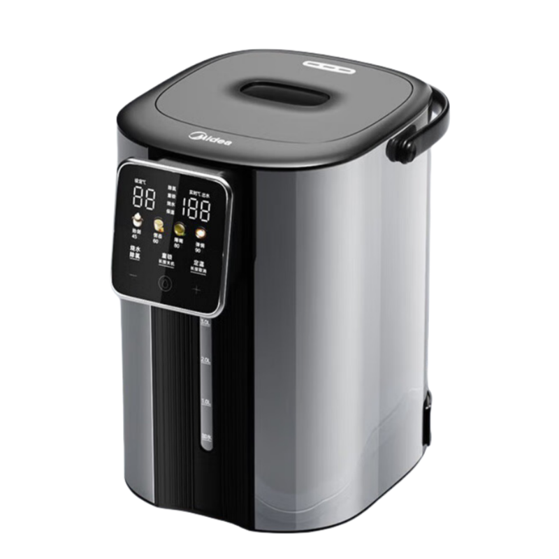 美的(Midea) MK-EB50D1 电热水瓶家用 5L大容量触控屏可调温除氯316L母婴级不锈钢防干烧柔光夜灯