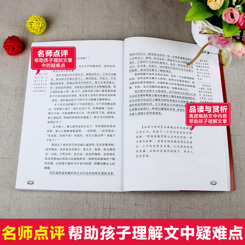 [正版]高尔基 童年 五年级下册课外书 名师指导百年百部经典世界名著小说文学 高尔基三部曲 在人间 我的大学 初中生必高清大图