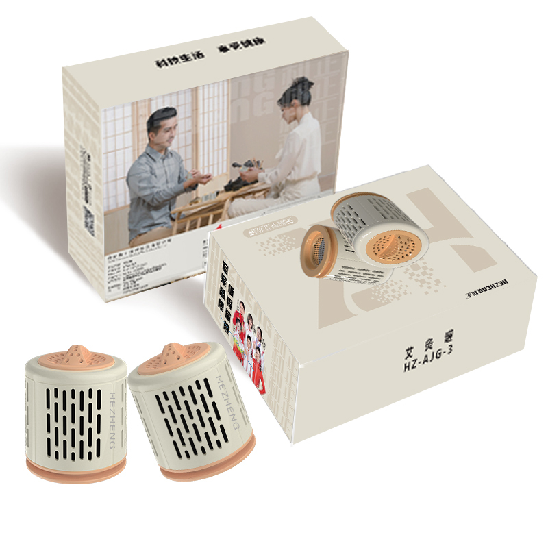 和正 艾灸罐 双罐 无烟艾灸罐 随身灸 家用熏蒸器具 便携式小筒灸悬灸仪 艾柱艾草 HZ-AJG-3!