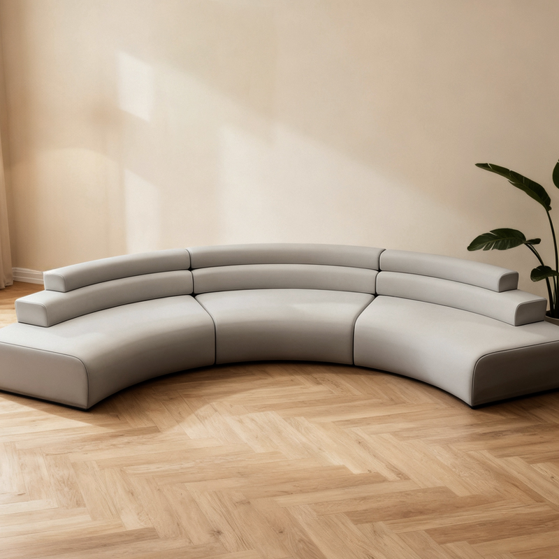 夸汌 弧角沙发 1.2m 米高清大图