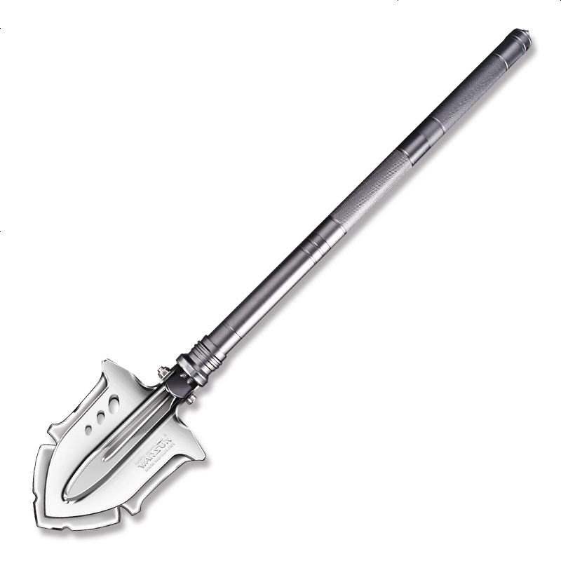 战备锹工兵铲多功能户外特种兵工铲锰钢军工铲折叠产车载防身刀