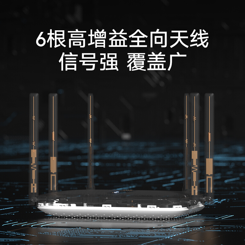 小米(MI)Redmi路由器AC2100家用千兆端口5g双核高速光纤宽带2000M无线速率6天线信号增强大户型