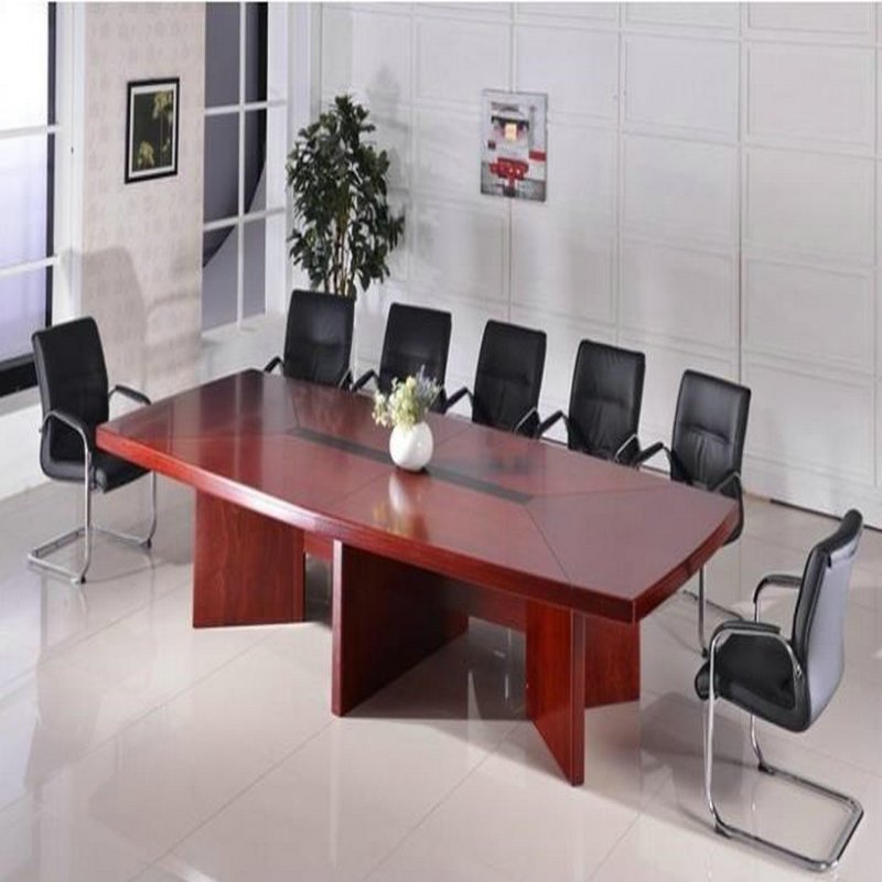 徽源昇HF759会议桌长桌贴皮会议台洽谈桌接待条形板式桌简约 4.5米会议桌+20张会议椅