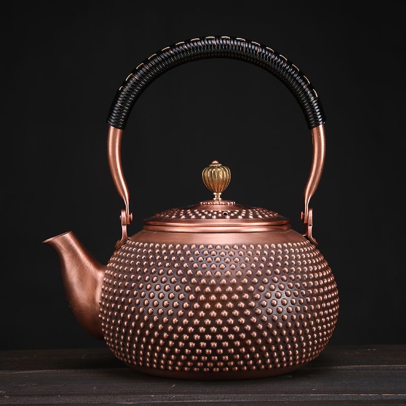 茶壶铜壶纯手工紫铜壶加厚养生烧水煮茶壶日式泡茶无涂层功夫茶具