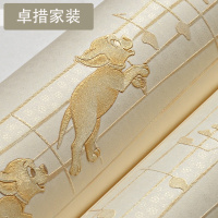 Y儿童精压纹环保无纺布壁纸可爱狗狗卧室客厅背景墙壁纸壹德壹