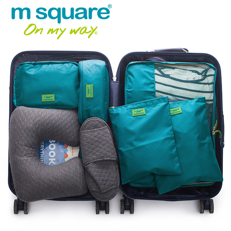 旅行美学m square旅行用品洗漱包套装拉杆箱行李衣物袋收纳整理袋