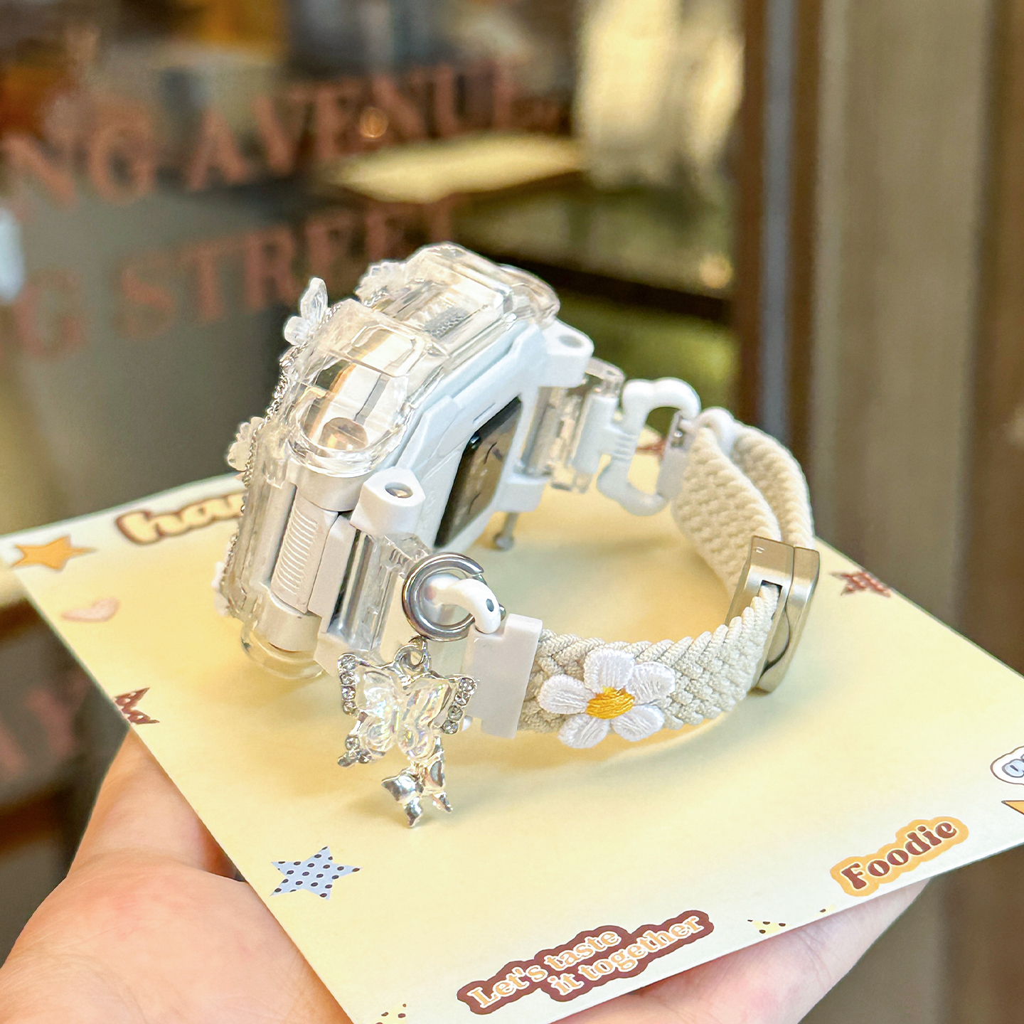 [甜美小花]适用于小天才电话手表表带z11/z10/z9新款编织3139B高清大图