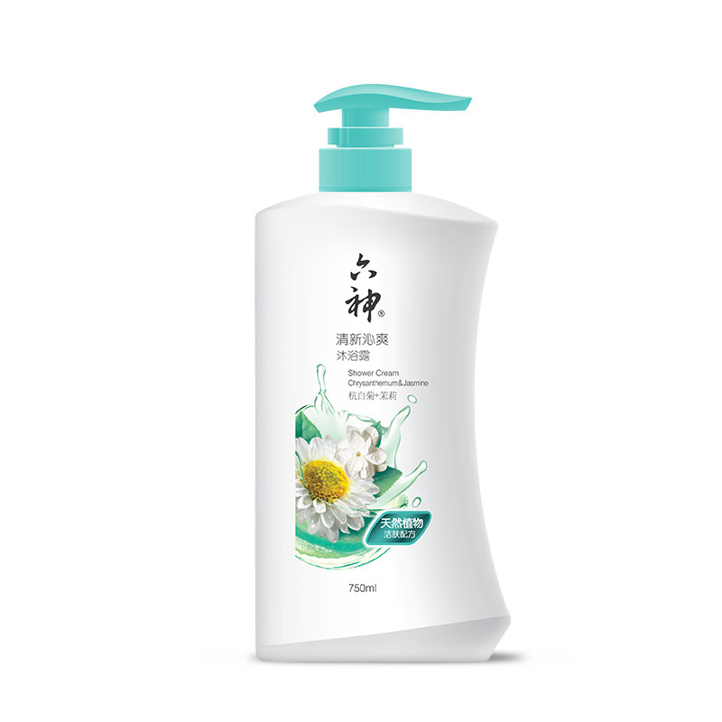 六神 清新沁爽 沐浴露(杭白菊+茉莉)750ml(单位:瓶 )