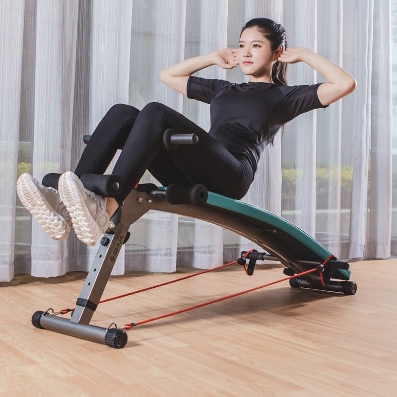 舒华健腹板多功能家用仰卧起坐健身器材健身房腰腹训练仰卧板575