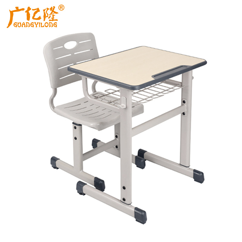 广亿隆学习桌学生书桌写字桌子学校可升降课桌椅定制高清大图