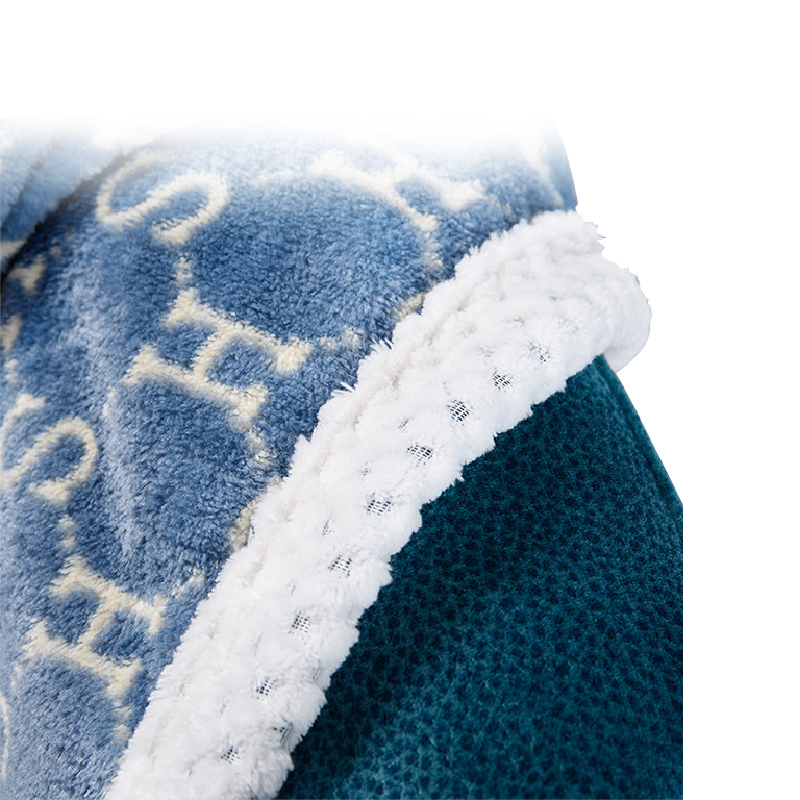 水星家纺 浮光 雪貂绒毯125604 183*200cm高清大图