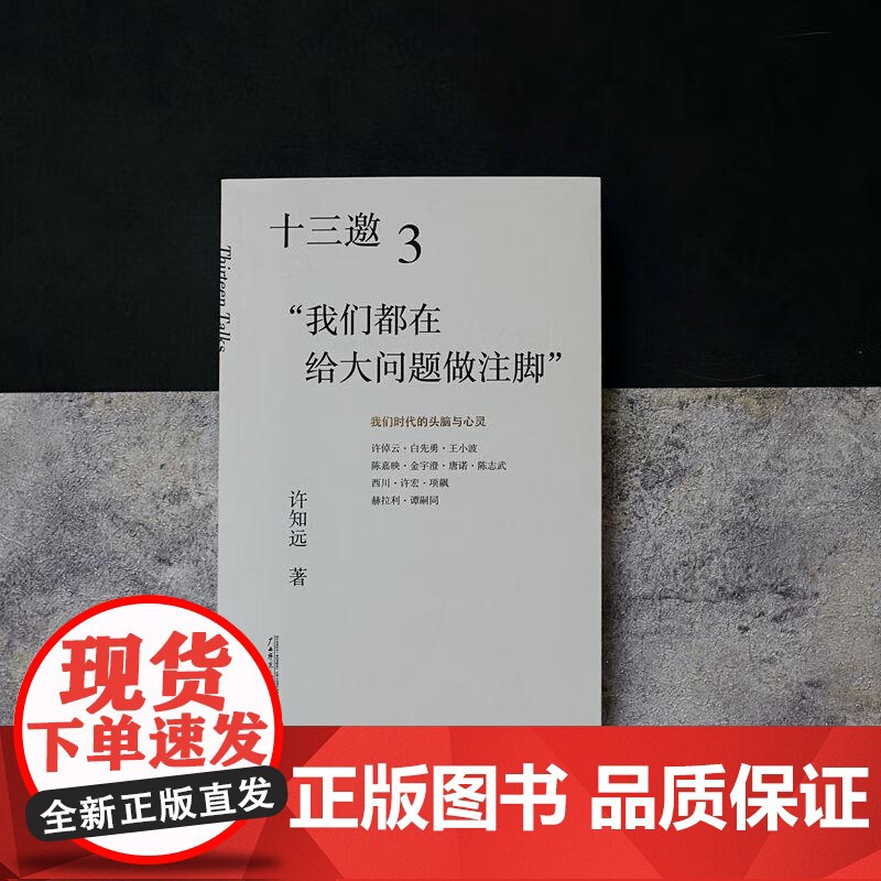 十三邀(3我们都在给大问题做注脚) 许知远著 广西师范大学出版社 现象级访谈节目《十三邀》年度钜献导演艺术家访书籍高清大图