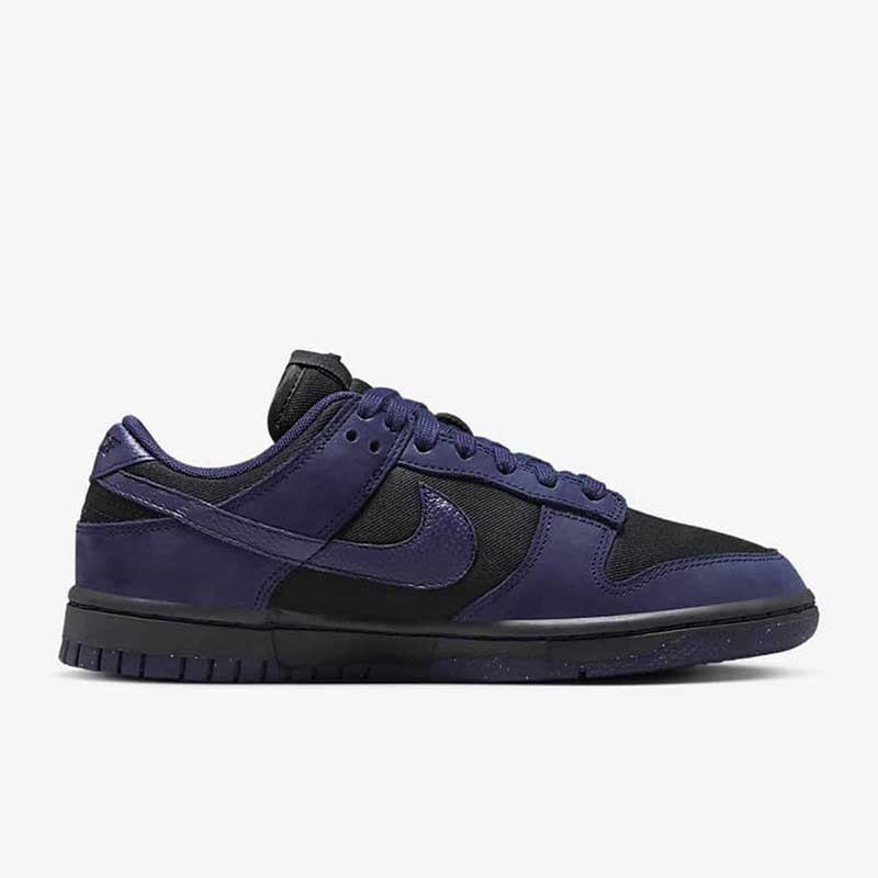 耐克女鞋nike dunk low 蓝黑潮流复古耐磨低帮休闲板鞋fb7720-001